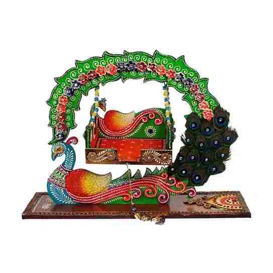  Wooden Big Jhula Swing-Janmashtami Festival For No.5 Kanaha Idol